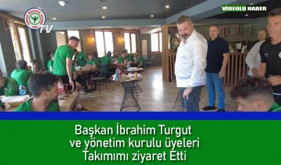 Çaykur Rizepor Kulüp Başkanı İbrahim Turgut Takımı Ziyaret Etti