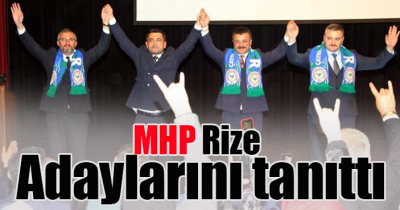 MHP Rize adaylarını tanıttı